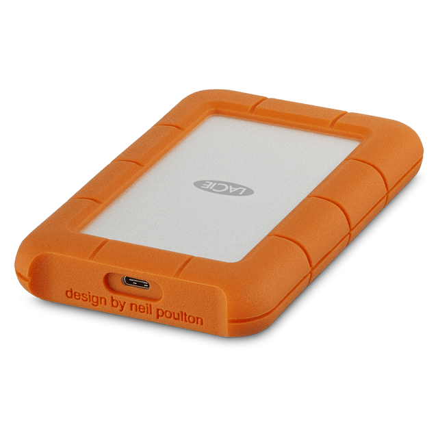 LaCie Rugged USB-C USB 3.0 externe harde schijf 1TB & 2TB